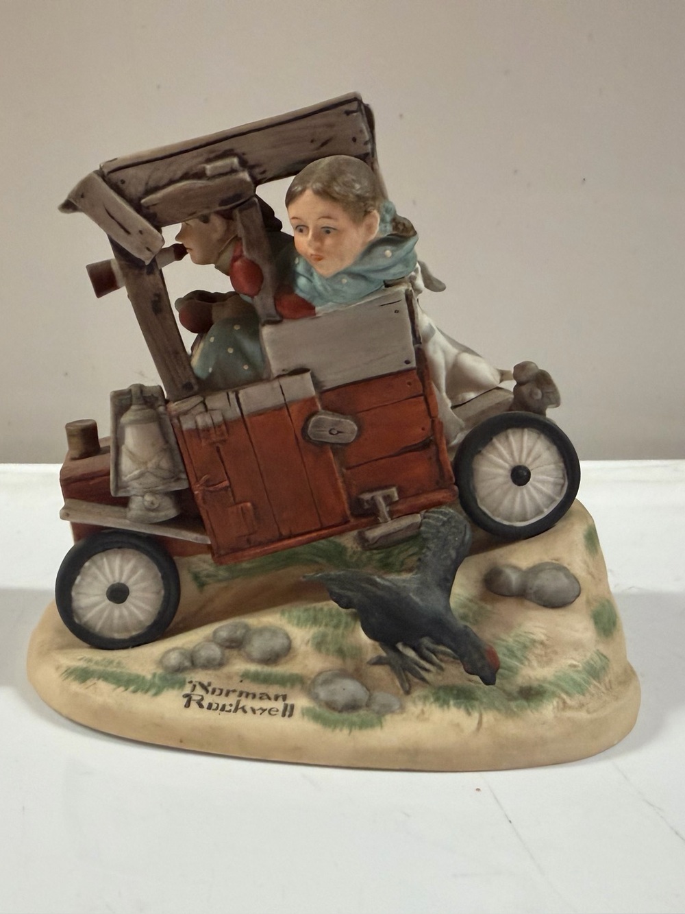 Vintage Norman Rockwell Figurine Danbury Mint Soap Box Racer Series II 1980